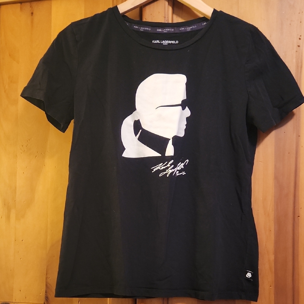 Karl Lagerfeld Black Silhouette T-Shirt